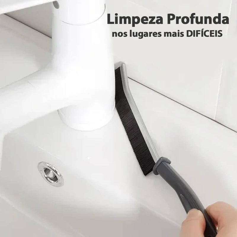 Escova LimpMax - Cantos Impecáveis e Brilhantes