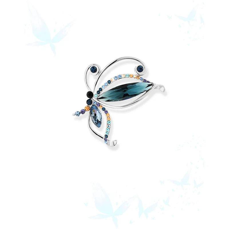 Strass - Broche Luxuoso de Cristal Acessório Feminino Moda Presente