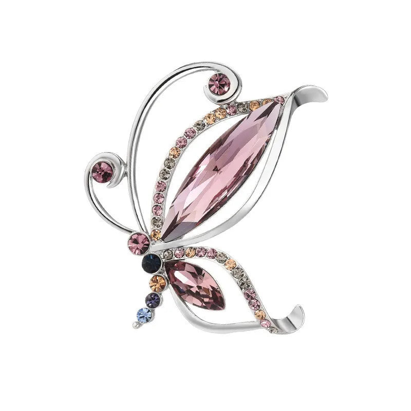 Strass - Broche Luxuoso de Cristal Acessório Feminino Moda Presente