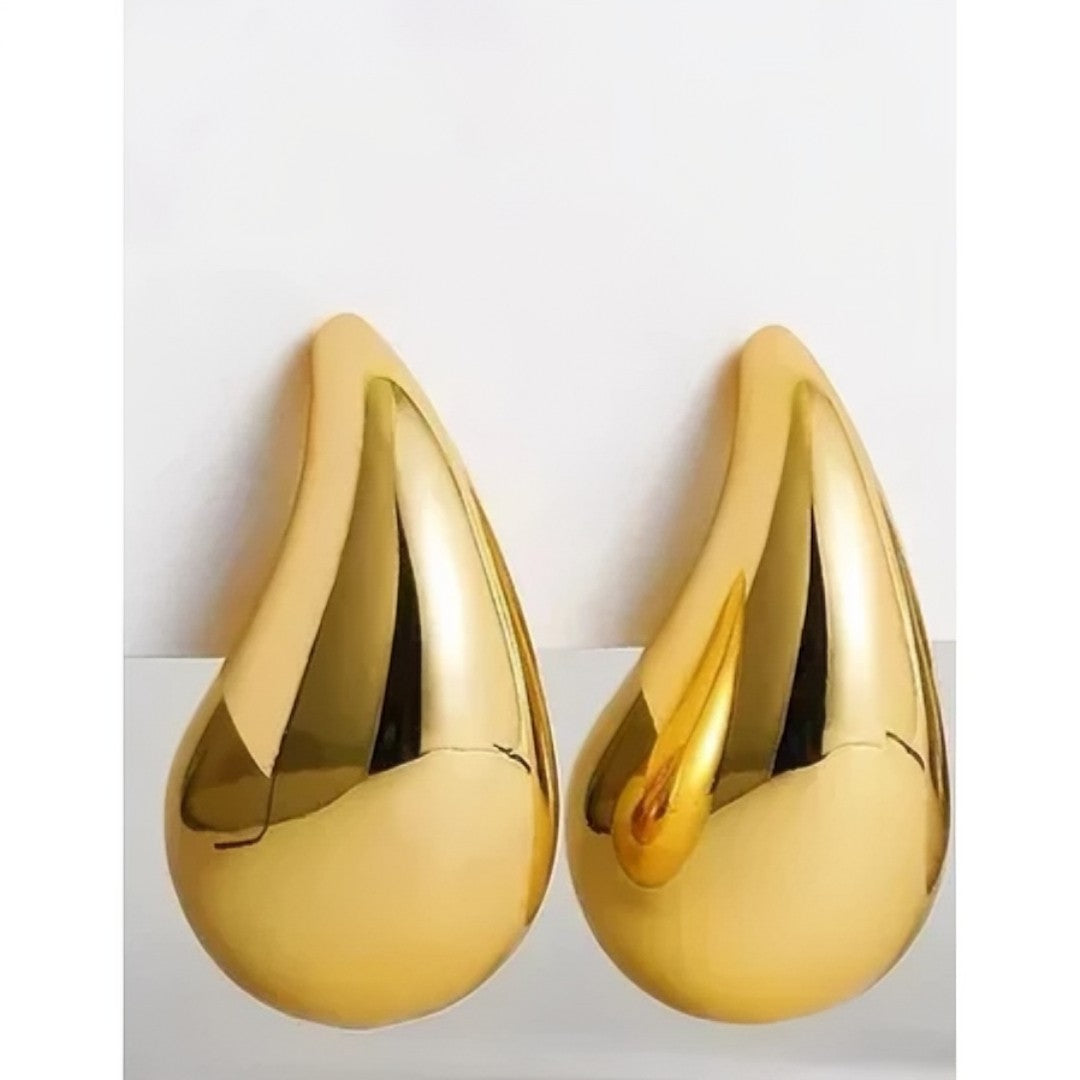 š EleganceDrop⢠ā Brincos de Gota Bold Banhados a Ouro 18K e Prata com Brilho Intenso e Design Sofisticado