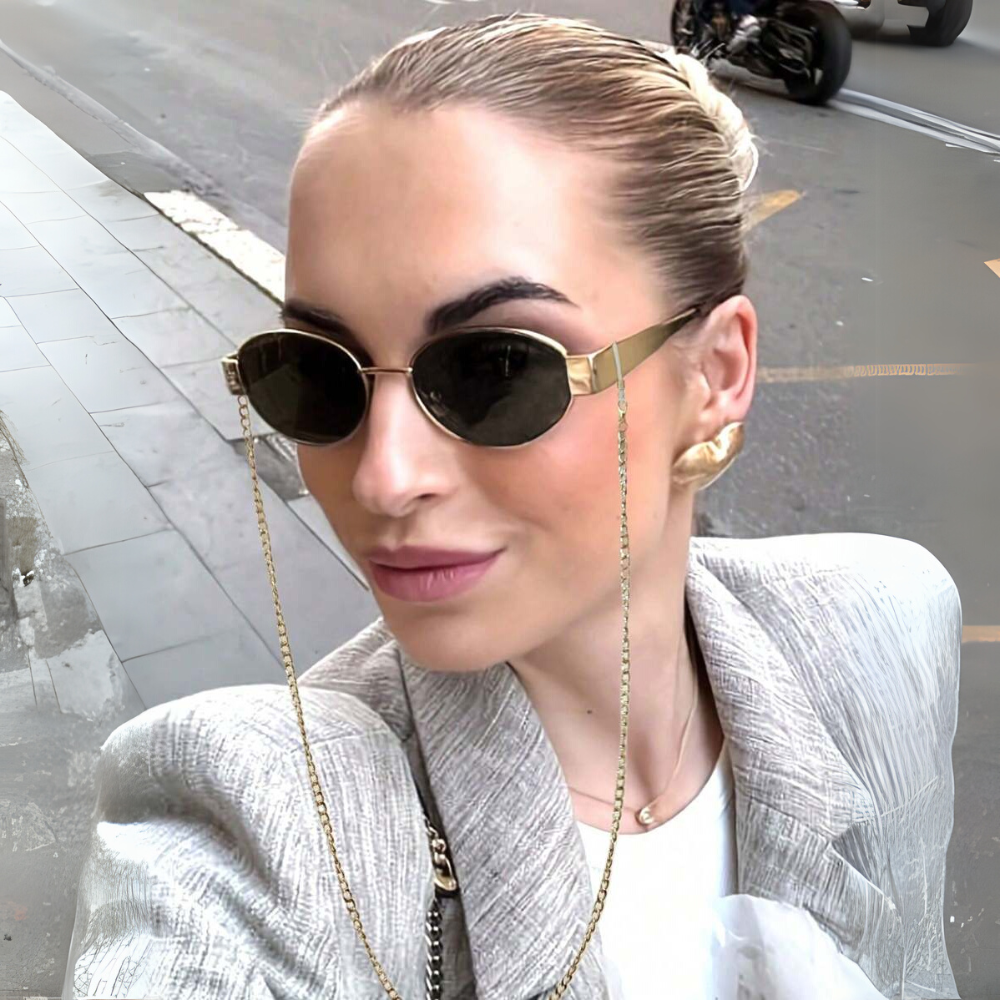 OvalTrend™ – Óculos de Sol Oval Vintage | Estilo Unissex para Praia, Viagem e Dia a Dia 😎🕶️