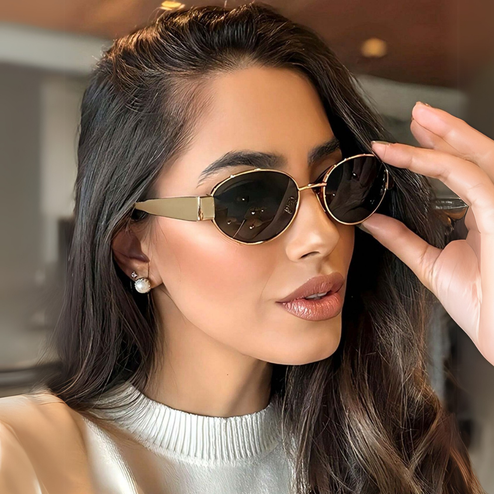 OvalTrend™ – Óculos de Sol Oval Vintage | Estilo Unissex para Praia, Viagem e Dia a Dia 😎🕶️