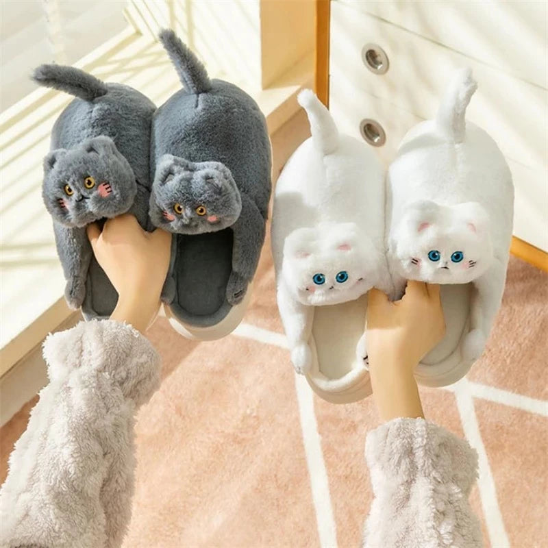 Pantufas Fofas e Confortáveis de Gato