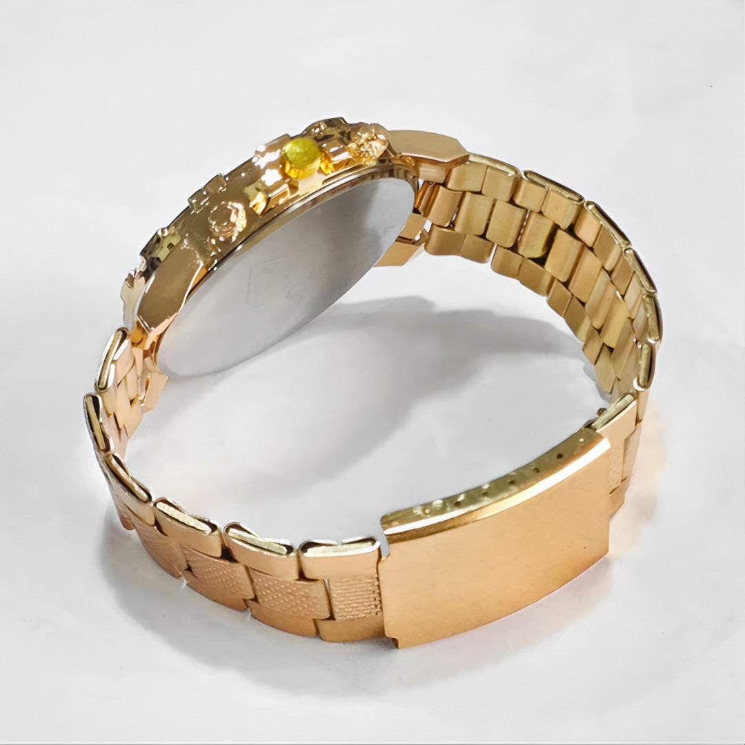 ⌚ Kit Premium Masculino 3 Peças – Relógio + Pulseira + Colar Cruz (30% OFF)